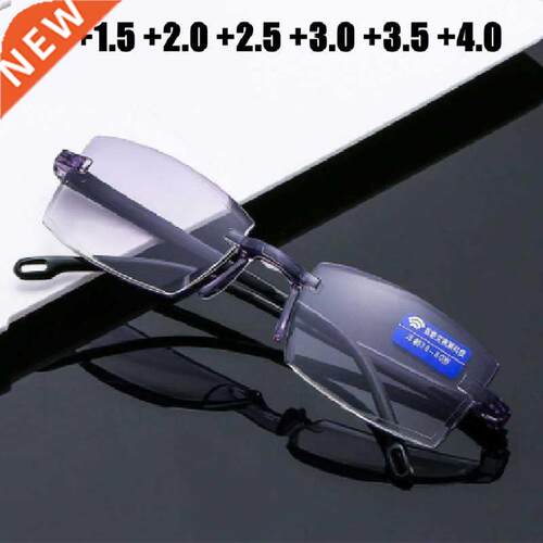+1.0 +1.5 +2.0 +2.5 +.0 +4.0 Rimless Reading Glasses Classi