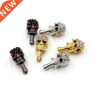 Fashion Universal Dust Plug Skull Diamond Headphone plug cap