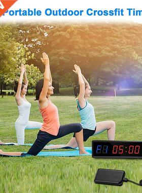 Gym Timer,LED Interval Timer Digital Countdown Wall Clock Fi