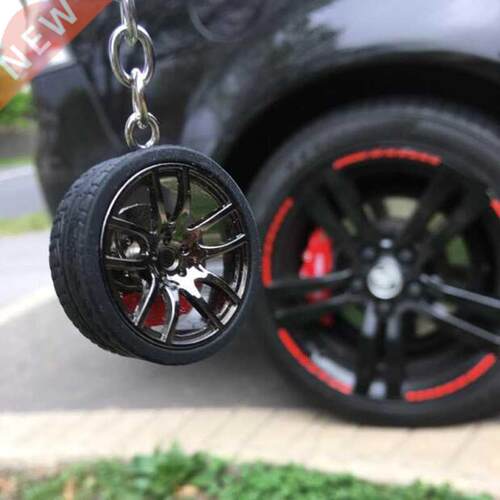 Hot RIM Car wheel Turbo keychain key ring with Brake discs C