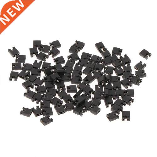 100pcs Pin Header Jumper blocks Connector 2.54 mm for  1/2