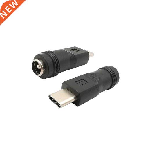 2/5Pcs 5.5 x 2.1mm Female to Type C USB-C Male DC Power Adap