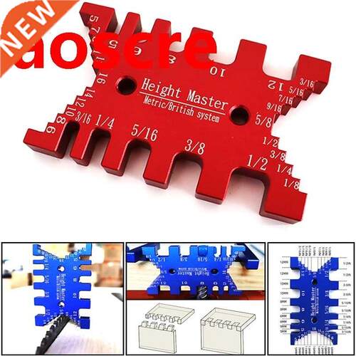 Woodworking Tenon Gauge Metric/Inch High Precision Height Ga