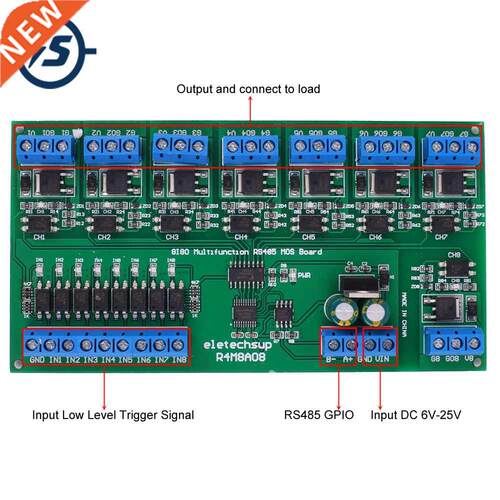 DC 12V 24V 8Bit MOS Adjustable Input Output Isolated Signal