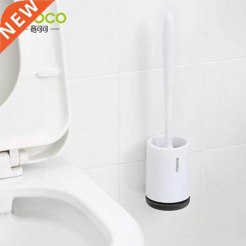Silicone Head Toilet Brush Quick Draining Clean Tool Wall-M