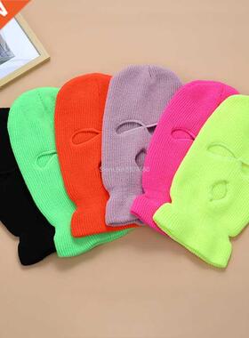 Balaclava Mask Hat Winter ver Neon Mask Green Halloween Caps