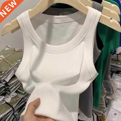 Women Vest Kntted Cams U-neck Sleeveless Tank Tops Casual
