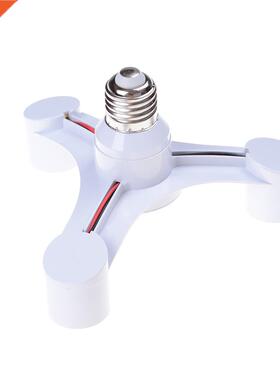 3 In 1 E27 to E27 LED Lamp Bulbs Socket Splitter Adapter Hol