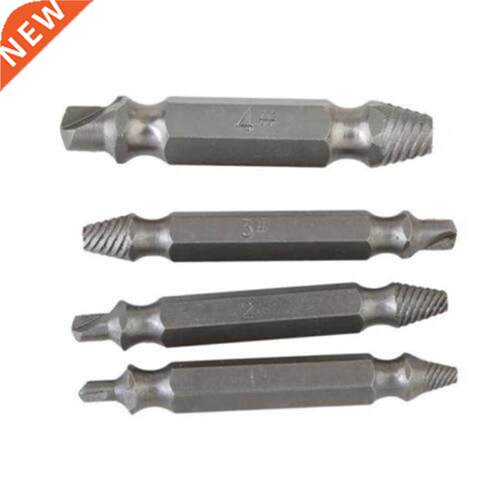 High Quality 4Pcs Carpentry Screw Extractor Drill Bits Easy