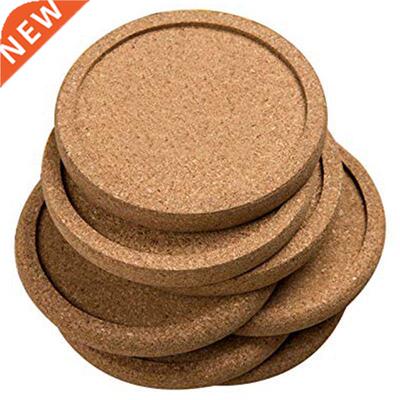 12Pcs/Lot Plain Round Cork Coasters Set Coffee Cup Mat Drink