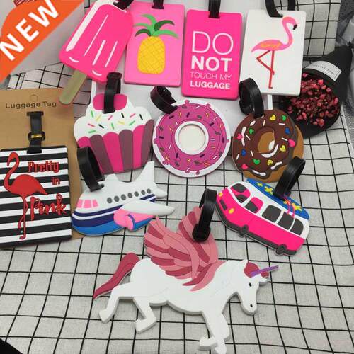 Travel Accessories Creative Luggage Tag Animal Cartoon Silic