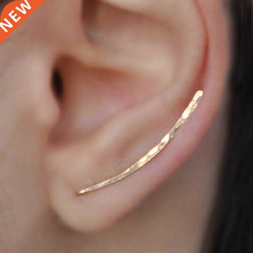 925 Silver Ear Clip Earrings Gold Filled Jewelry Vintage Han
