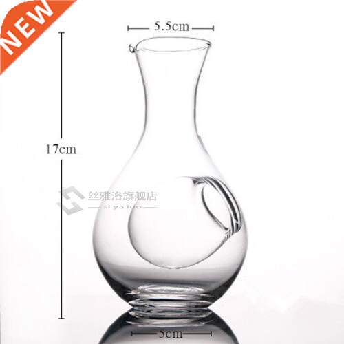 Creative Japanese Style Glass Wine Bottle Thumb Hole Sake Gl