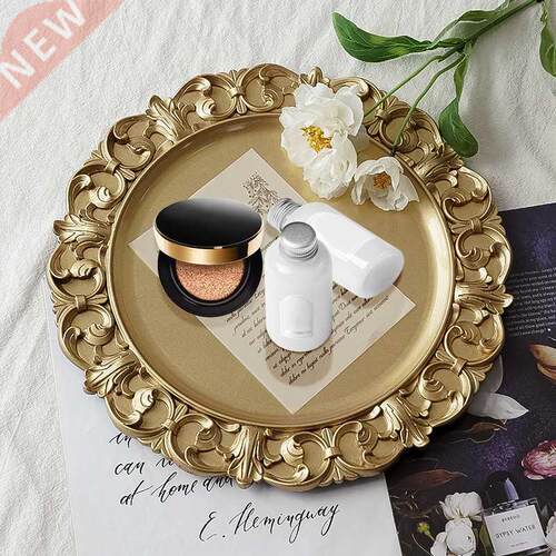 Retro Round Tea Pot Cake Storage Tray Home Wedding