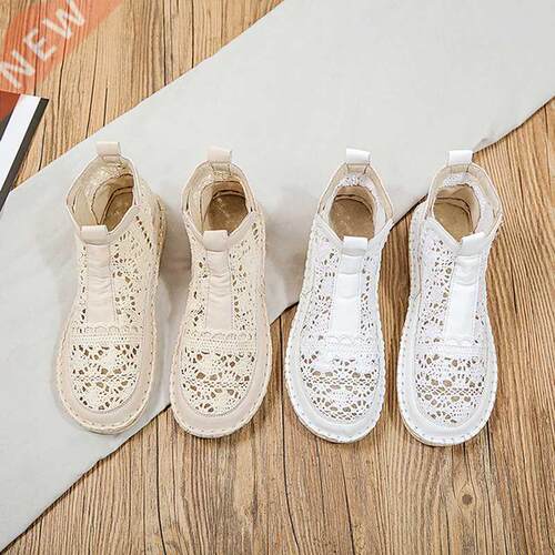 Women's Breathable Mesh Summer Shoes Lace Walking Shallow Ne