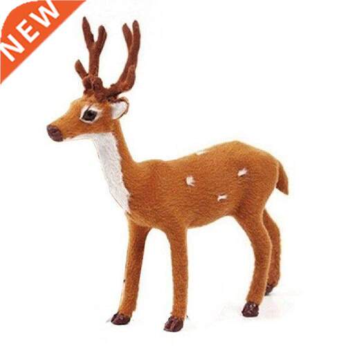 1Pc Christmas Xmas Elk Doll Plush Simulation Deer Reindeer