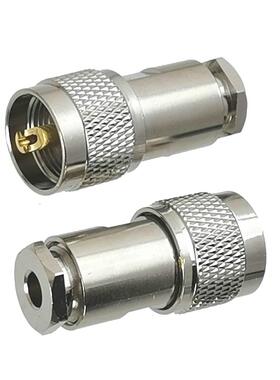 1pcs UHF PL259 Male Plug Connector Clamp RG58 RG142 LMR195 R