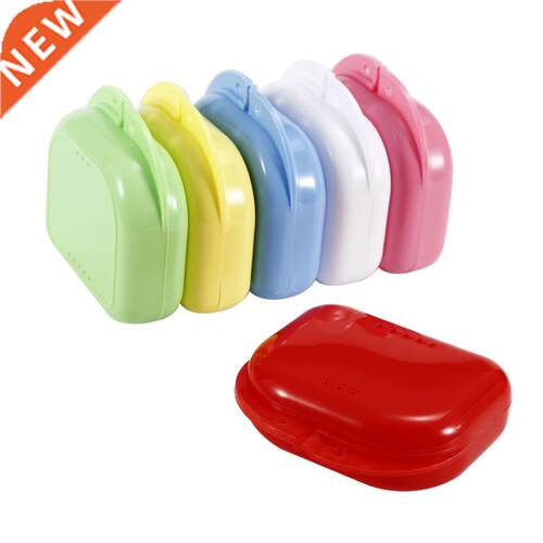 1PC Denture Bath Box Dental False Teeth Plastic Storage Box