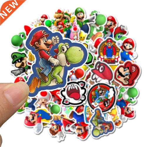 50 pcs/pack Ctoon Game Super Mio Decorative PVC Sticker