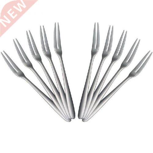 Fruit Fork Luxury Stainless Steel Silver Cake Dessert Forks