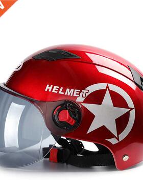 Saisika Motorcycle Helmet Scooter Bike Open Face Half Baseba