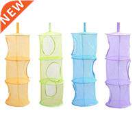 4 Pack Foldable Hanging Storage Box Basket With 4 S