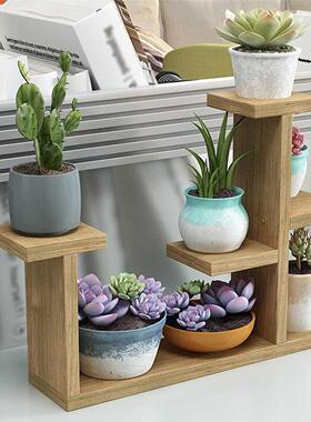 MINI Multi-tiers Flower Plant Holder Stand Rack Wooden Plant