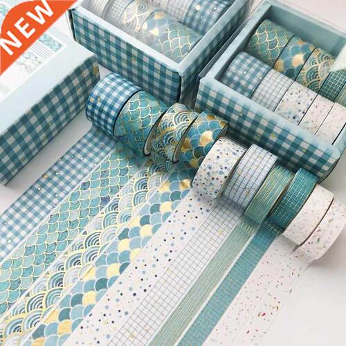 10 pcs/set Black starry sky Leaves gold Washi Tape set Diy D