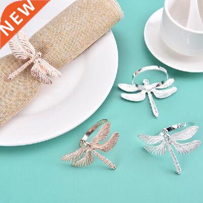Refined Dragonfly Napkin Rings, Zinc Alloy Napkin Buckle