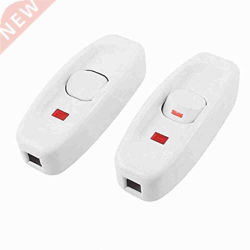2pcs AC 250V 10A ON/OFF Button Electric Control In Line Swit