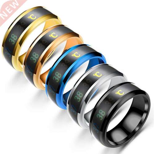 Fashion Smart Ring Multifunctional Temperature Couple Ring T