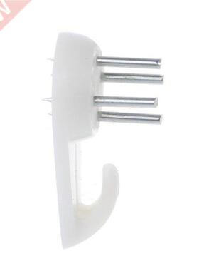50Pcs White Plastic Invisible Wall Mount Photo Picture Frame
