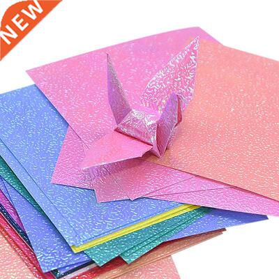 50pcs Multi Size Square Origami Paper Single-sided Glitter F