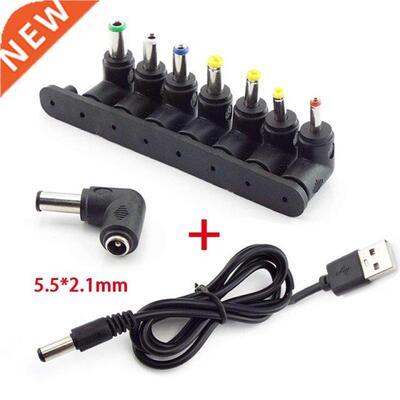 5.5*2.1mm Connector DC Charging Power Cord USB To 5521 Multi