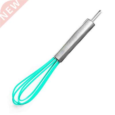 Nonstick Silicone Whisk with Stainless Steel Handle for