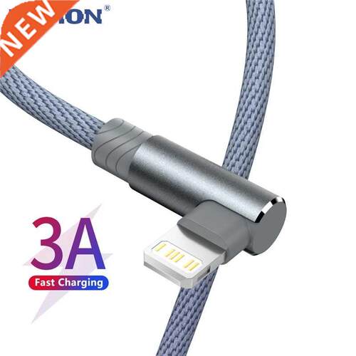 90 Degree USB Cable For iPhone 11 12 1 Pro Max X XR 6s 7 8