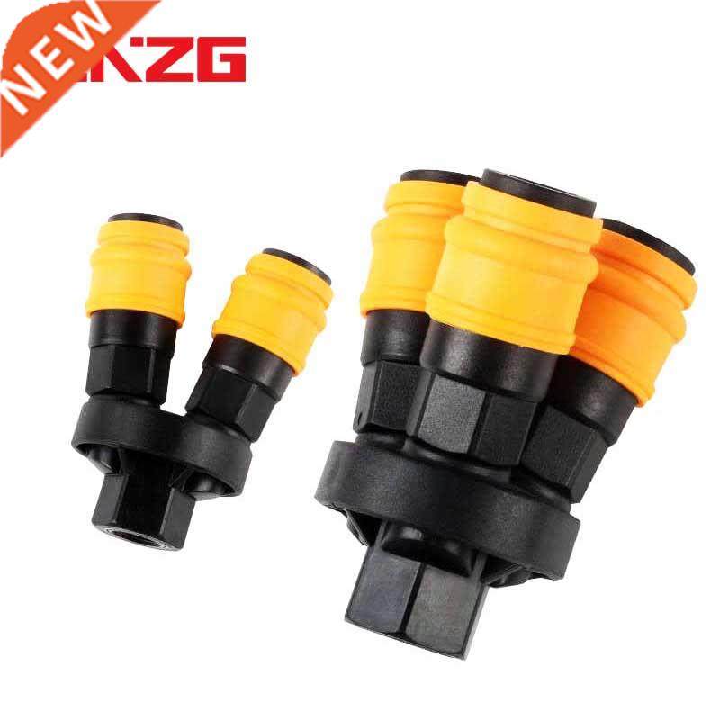 1/4 thread round two way three way joint quick connector for