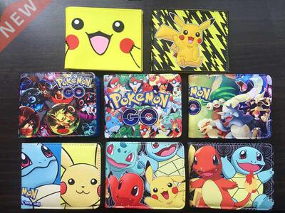 Pokemon Anime Cartoon ag Pikachu oy and Girl Wallet Snorla