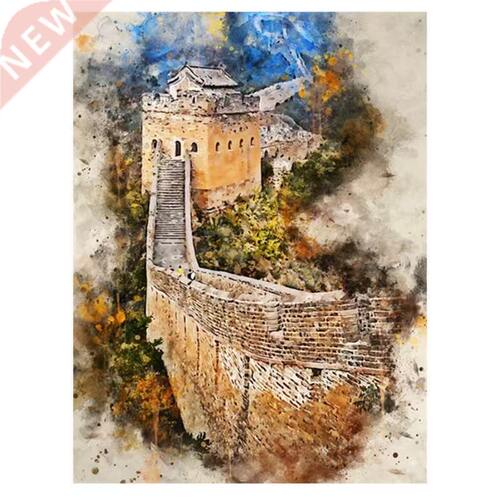 Great Wall Round Diamond Artists Decorate Walls With Diamond