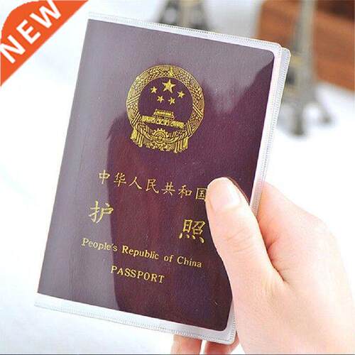 6Pcs/set Clear Passport Holder Transparent Card Holder PVC