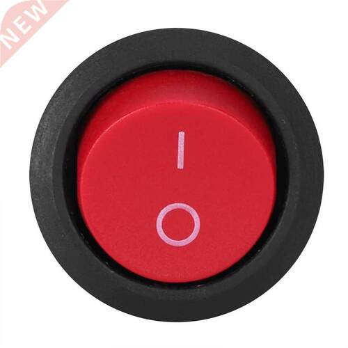 10Pcs Rocker Switch Power Switch Round oat 2 Pin 2 Position