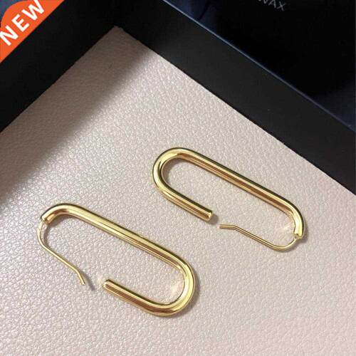 Simple Long Drop Earrings Ear Fashion Jewelry Luxury Brand