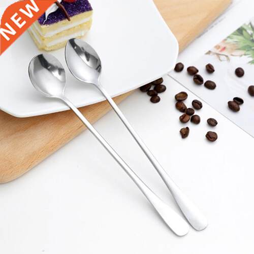 Long Handle Stainless Steel Coffee Spoon Fruit Juice Mixing