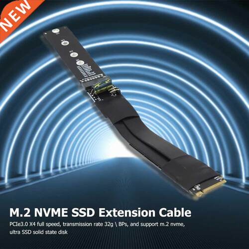 15/5.91in M.2 NVMe SSD Extension Cable Solid Drive Riser M