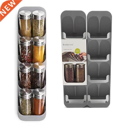 Household Kitchen Seasoning Bottle Storage Rack Eight Slots