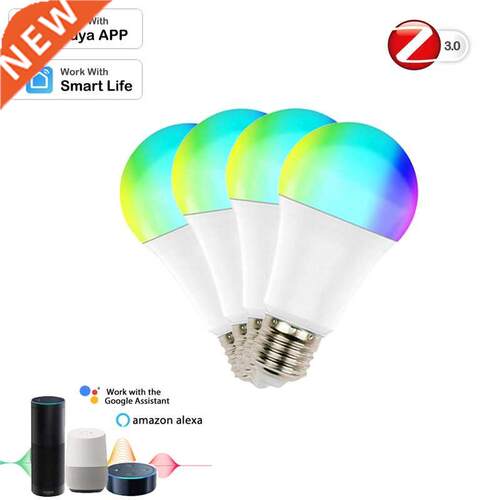 Zigbee 3.0 Tuya Home Smart LED Bulb RGB Dimmable 10W E27