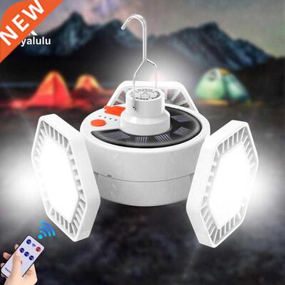 126/169 LED Solar Light Outdoor Camping Tent Hiking Lamp Rem