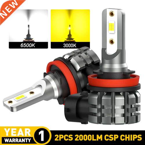 AUXITO 2x H8 H11 H16 LED Canbus H10 9145 9140 Led Fog Light