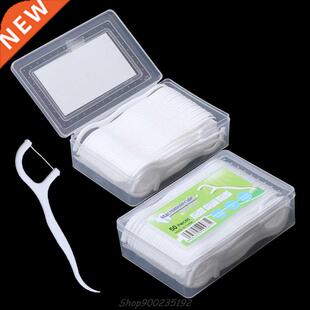 50pcs Dental Floss Flosser Picks Teeth Toothpicks Stick Toot