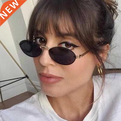 2022 New Fashion Modern Oval Sunglasses Women Brand Designer